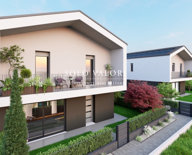 Appartamento di Nuova Costruzione al Piano Primo con 3 Camere e Terrazza Loggiata