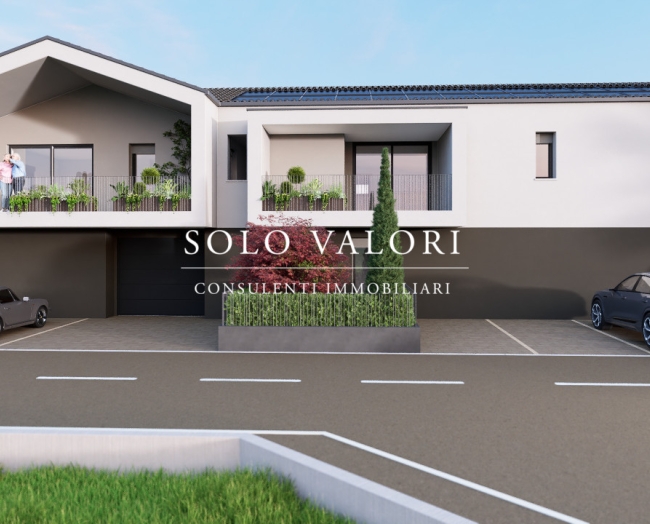 Appartamento di Nuova Costruzione al Piano Primo con 3 Camere e Spaziosa Terrazza