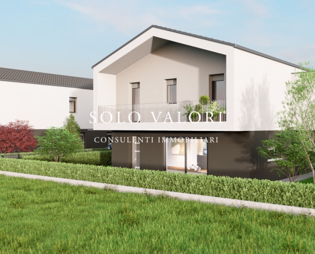 Appartamento di Nuova Costruzione al Piano Primo con 3 Camere e Terrazza Loggiata
