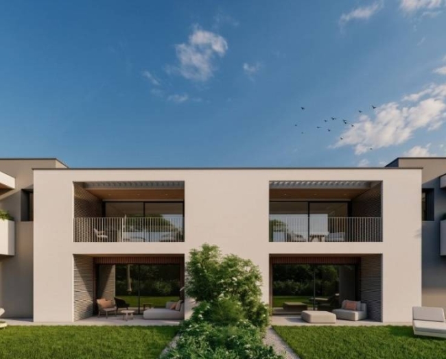 Appartamento bicamere al piano terra con giardino